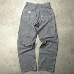 美品 Lee ヒッコリーストライプ ワイドペインターパンツ ワークパンツ S