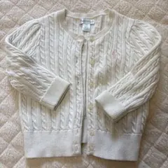 Ralph Lauren アイボリー カーディガン 12M(サイズ80)