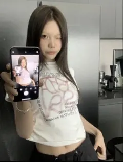 SHEIN 人気商品　グラフィックTシャツ 半袖 ホワイト