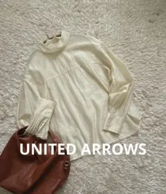 最終SALE★美品【アローズ★グリーンレーベルリラクシング】シアーシャツ