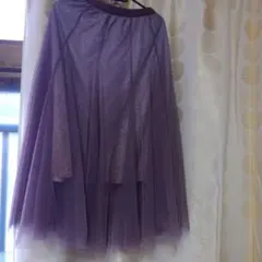 中ラメ　ロングスカート　Lサイズ