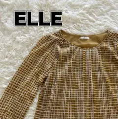 美品　ELLE(エル) 総柄長袖ブラウスのサムネイル
