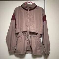 【NERGY】マウンテンパーカー M ベージュと赤