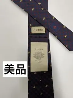美品 GUCCI グッチ BEE 刺繍 ナロータイ ネクタイ 蜂 - メルカリ