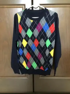 uniform experiment アーガイル柄 ニット セーターのサムネイル