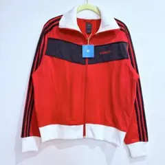 アディダスオリジナルス トラックジャケット赤 黒 白 ジャージ XL