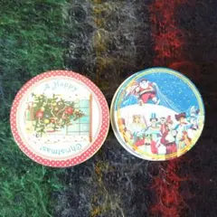 クリスマスデザイン缶 2個セット
