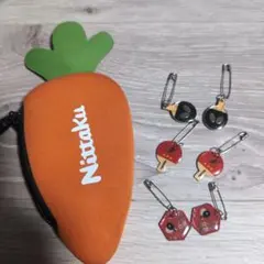 卓球ボール入れ＆ゼッケンピンのセット