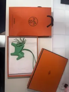 エルメス ロデオチャーム ペガサスPM チャーム ヴェールコミック グリーン