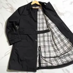 人気☆バーバリーブラックレーベル シングル トレンチコート ノバチェックライナー