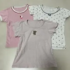 95cm 半袖シャツ肌着 3枚セット