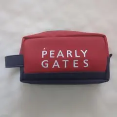 PEARLY GATES ポーチ レッド ネイビー