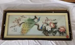 蔵出し特価 松田香邦画伯 日本画 185×60cm 絹本 桐箱箱書き有ります