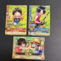 極希少】ワンピーベリーマッチ 繋がるプロモ3枚 第1回 麦わらの一味