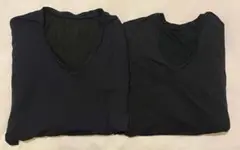 【極暖・2枚セット】UNIQLO ヒートテックVネック 黒 M
