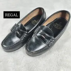 極美品　リーガル　コイン　ローファー ブラック　22　FC-12