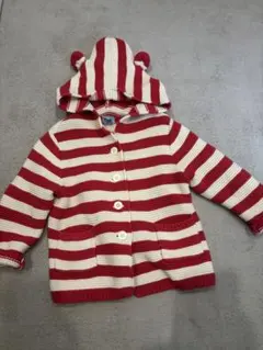 babyGAP カーディガン ボーダー 赤 80センチ 男の子 女の子