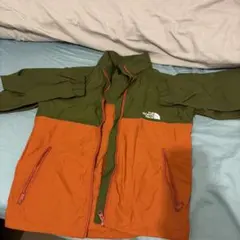 ノースフェイス　オレンジ グリーン ジャケット 100cm