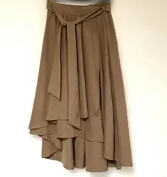 INGNI イング　 アシンメトリーフレアスカート　ブラウン