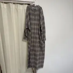 NIKO AND... チェック柄長袖ワンピース