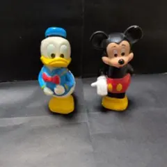 ディズニー ソフビ フィギュア 2体セット ミッキー ドナルド ヴィンテージ？