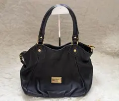 マークバイマークジェイコブス レザー 2WAYバッグ ショルダー 六角形 シボ革