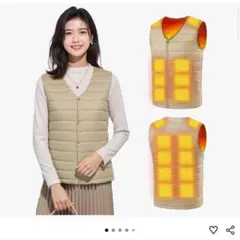 【美品！】電熱ベスト　Ｓ（女性Ｍ）　バッテリーなし