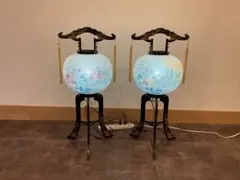 盆提灯 本塗尺一行灯2個セット 巧二重 瑛花 置き提灯 - メルカリ