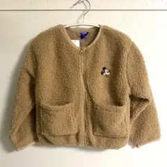 【新品未使用】ミッキー　ボアブルゾン　120