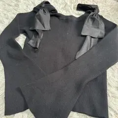 肩リボンオフショルニット INGNI