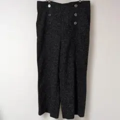 Ranan【LL】ワイドパンツ　ゆったり　体型カバー　ブラック