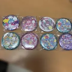 サンリオBIG缶バッジ8個セット、クロミ、シナモン、キティ他