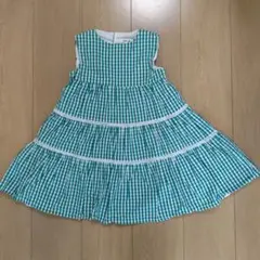 B:MING by BEAMS チェック柄ワンピース　110センチ