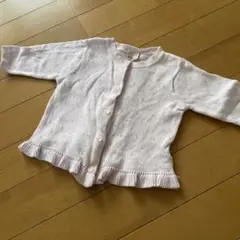 petit main 薄いピンク カーディガン 70cm