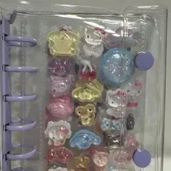 A7シール帳完成品（リフィル4枚）【パープル】おすそ分けセット