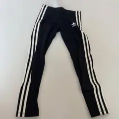 アディダス　ブラック ストライプ レギンス　9-10歳用　adidas