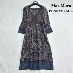 MAXMARA マックスマーラ ノースリーブワンピース シルク100 白タグ