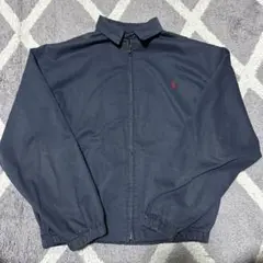 90's 三角タグ ポロラルフローレン スイングトップ　ネイビー　ビンテージ
