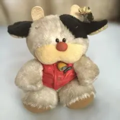オオイケ OIKE モーモー 牛さん ぬいぐるみ 赤いベスト 希少 MooMoo