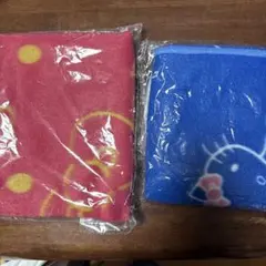 ハローキティ ブランケット 赤青2点セット