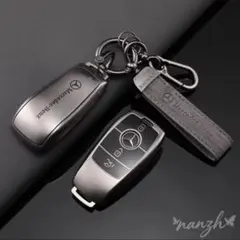メルセデスベンツ キーケース スマートキー キーホルダー グレーメンズレディースのサムネイル