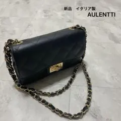 新品 イタリア製 オウレンティ レザー ショルダーバッグ キルティングレザーのサムネイル