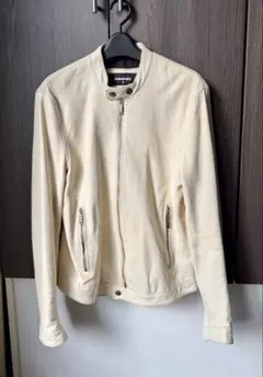 DSQUARED2 アイボリー レザージャケット Mサイズ