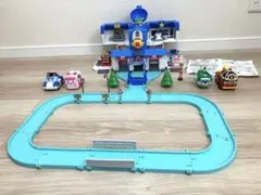 美品】ロボカーポリー レスキューセンター HQ基地 スマイルアンバー