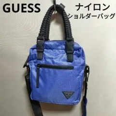 GUESS ゲス★ナイロンショルダーバッグ 青のサムネイル