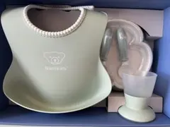 【新品未使用】ベビービョルン ベビーディナーセット パウダーグリーン