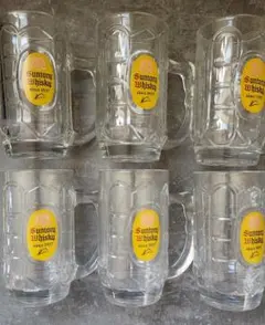 Suntory 角ハイジョッキ 6p　中古