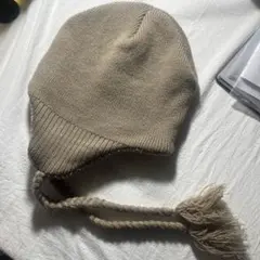 フライトキャップ風ニット帽