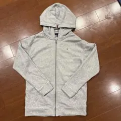 TOMMY HILFIGER グレー フルジップパーカー L