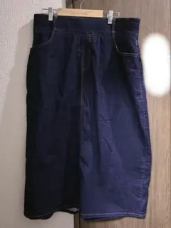 clette 4L デニムタイトスカート バックポケット付きのサムネイル